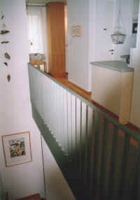 Ansicht von der Treppe zum Bad und Schlafzimmer